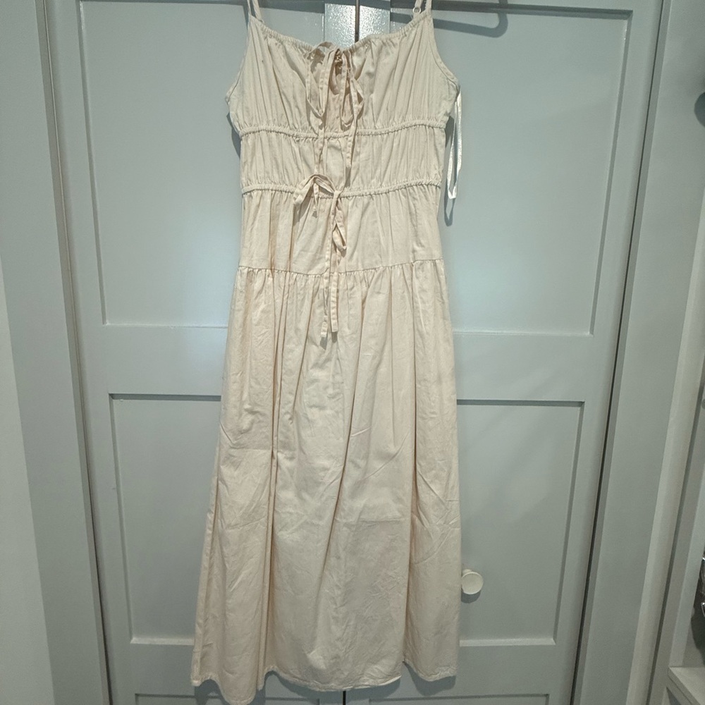 Source Unknown Cream Midi Dress